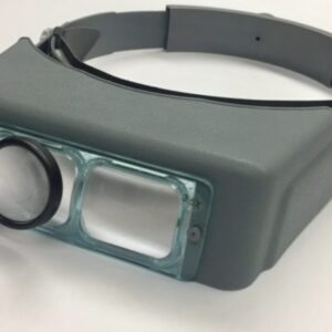 Headband Magnifier Visor, 3.5x Glass Lens, 4 Inch Focal Length