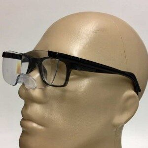 2.5x Clip-on Eyeglass Magnifier, clips on eyeglasses