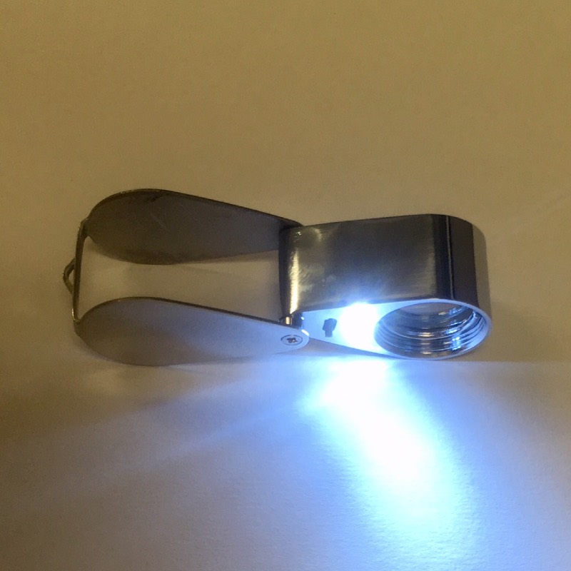 10x LED Jewelers Loupe Value Priced, 21mm Lens