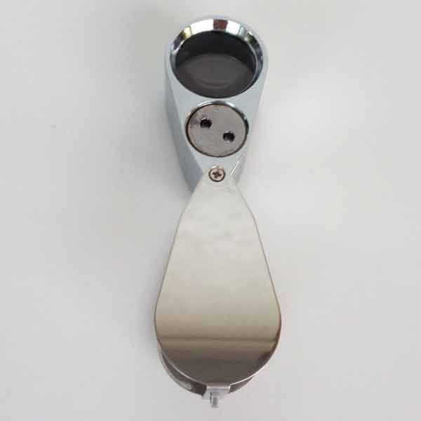 10x, LED Jewelers Loupe Large 25mm Doublet Lens & UV Light