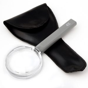 Handheld Magnifier 4x, 2" with Storage Case