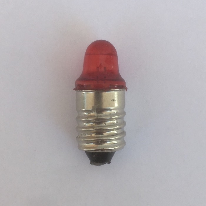 222-Red- #222 Red Bulb Night Vision, E10 Base for Magnifiers & Loupes