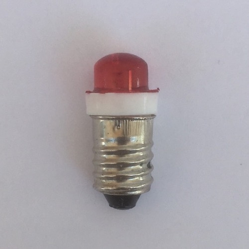 245LED-Red Bulb for Night Vision, e10 base, mini screw,  #245 Red LED Bulb for Magnifiers & Loupes