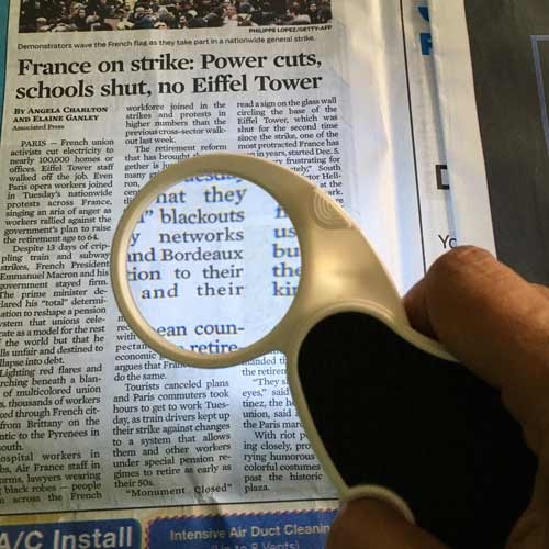 5x Folding Pocket Magnifier with Super Bright LED
