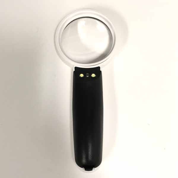 6x LED Handheld Magnifier, 2.35" 6x, LED & UV Lights