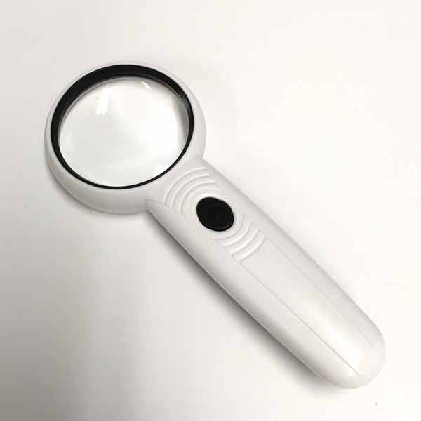 6x LED Handheld Magnifier, 2.35" 6x, LED & UV Lights