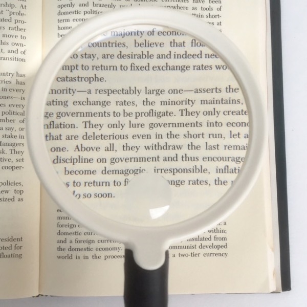 3x Handheld Magnifier, Aspheric 3x, 5x Bifocal Lens, Dual LED