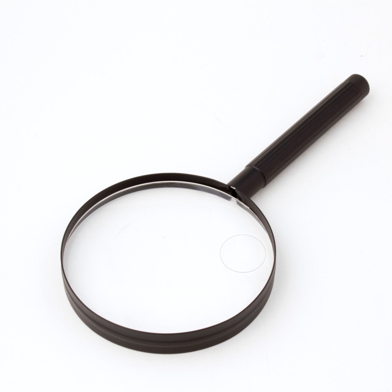 Metal Handheld Magnifier, 3.5" Inch, 2.25x, 5x Bifocal Lens