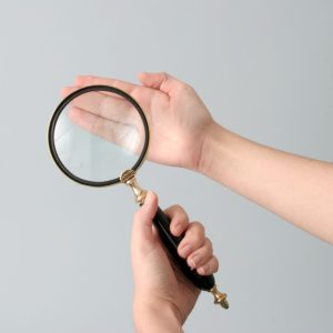 2.5x, 3.5" Inch Classic Magnifier, Glass Lens