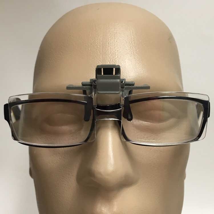 Clip On, Flip Up, Magnifying Readers For Eyeglasses, 2x