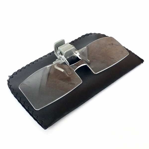 Clip On, Flip Up, Magnifying Readers For Eyeglasses, 2x