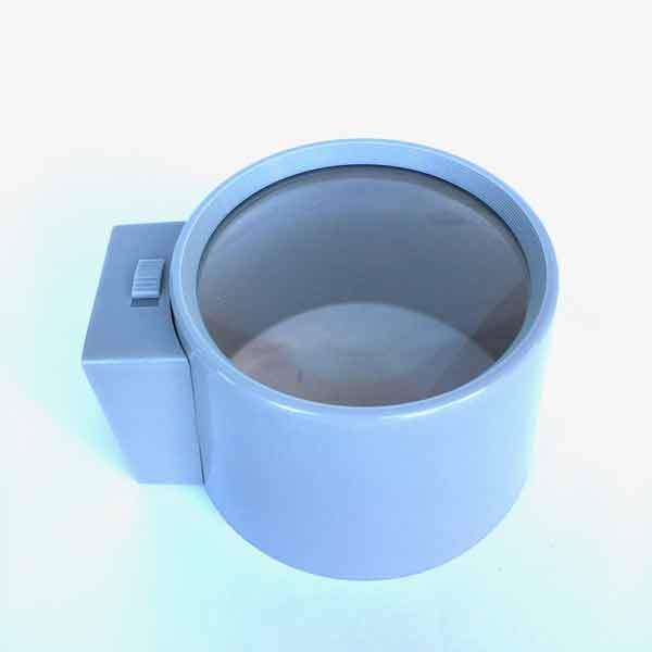 Illuminated Dome Stand Magnifier 3.5" Inch, 2.5x Lens, LED Lighted
