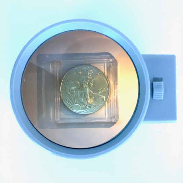 Illuminated Dome Stand Magnifier 3.5" Inch, 2.5x Lens, LED Lighted