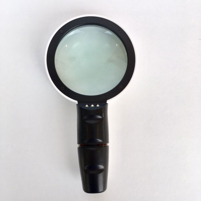 LED Magnifier, 5x, 3.2" Inch, High Power Double Glass Lens