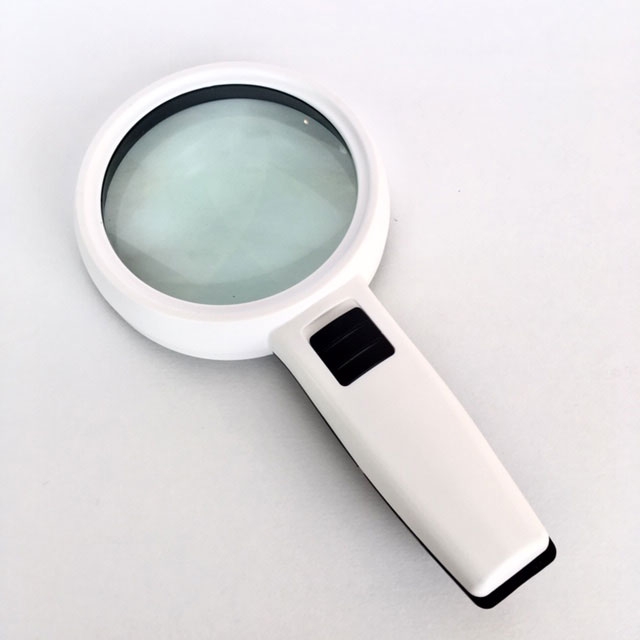 LED Magnifier, 5x, 3.2" Inch, High Power Double Glass Lens