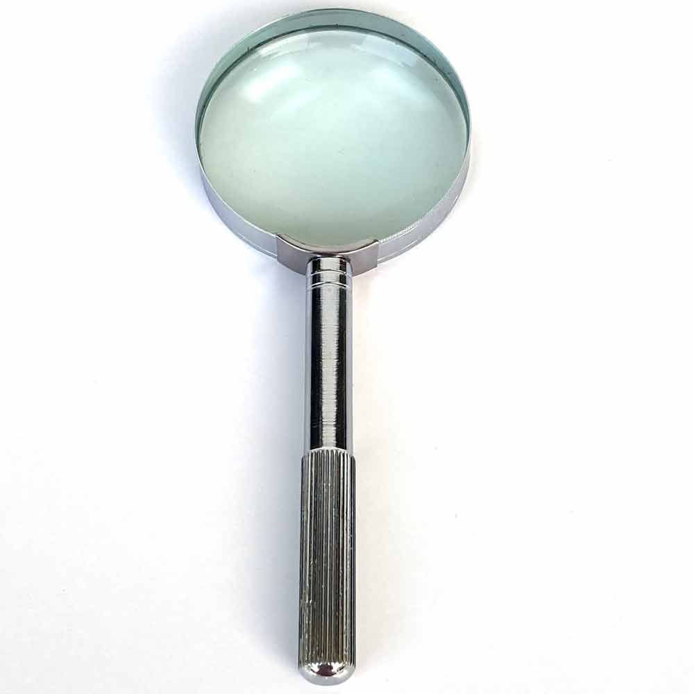 3.5x, Glass Lens, All Metal Handheld Magnifier