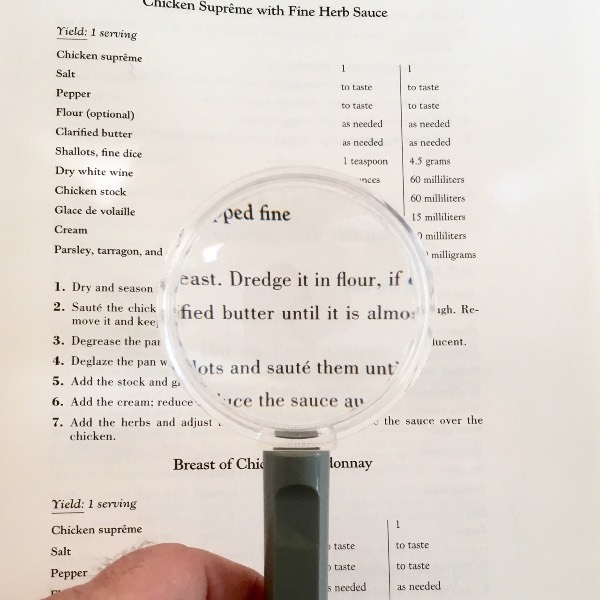 Handheld Magnifier, with 3x 2.5" Lens, with Storage  Case