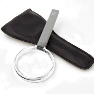 Handheld Magnifier, with 3x 2.5" Lens, with Storage  Case