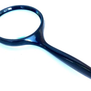 Large 4" Handheld Magnifier with 2.5x Glass Lens