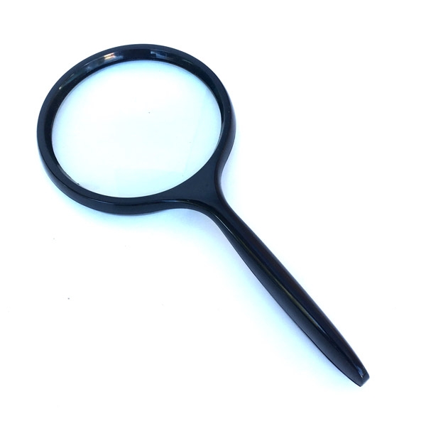 Large 3" Handheld Magnifier with 3x Glass Lens