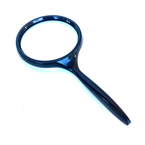 Large 3" Handheld Magnifier with 3x Glass Lens