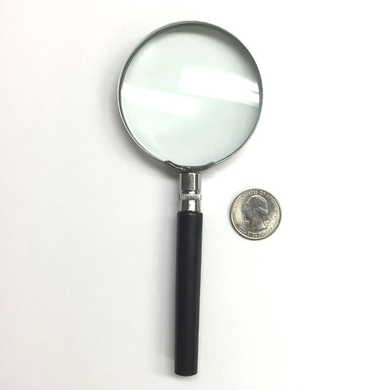 3.5x, Glass Lens, Value Metal Handheld Magnifier