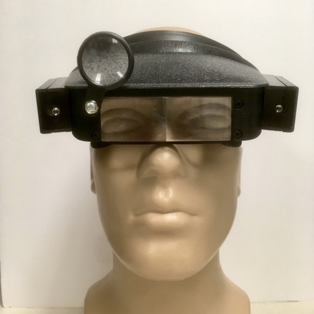 Headband Magnifier, Visor Style, Lighted, Eye Loupe