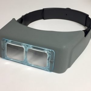 Headband Magnifier Visor, 2x Glass Lens, 10" Inch Focal Length