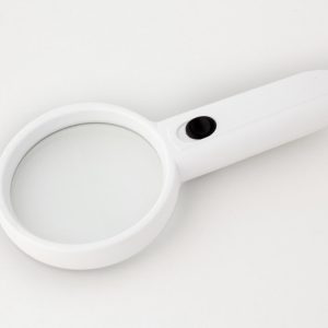 4x Dual LED Lighted Pocket Magnifier, with Glass 3"  Lens