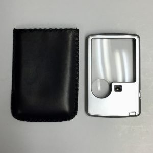3x, Wallet Lens 5x Bifocal, Case,LED Lighted Pocket Magnifier