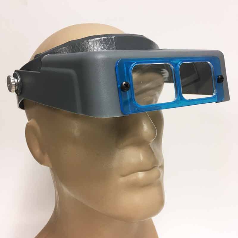 Headband Magnifier, Visor Style, Industrial Quality, 4 Glass Lens Set