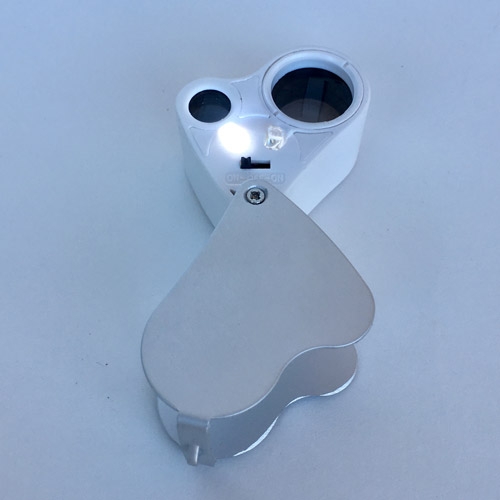 Jewelers loupe with 10x and 20x lenses, Led Light, Value Priced