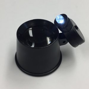 10x LED Jewelers Loupe, Eye Socket Loupe with Light , LED Illumination