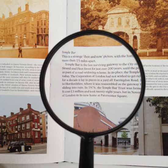 Lightweight Handheld Magnifier, 3.5" Inch, 2.25x, 4x Bifocal Lens
