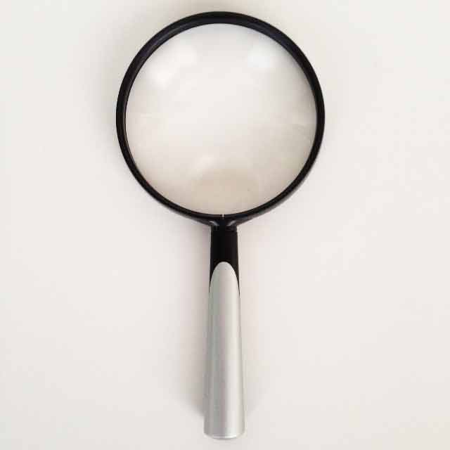 Lightweight Handheld Magnifier, 3.5" Inch, 2.25x, 4x Bifocal Lens