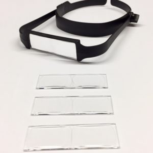 Headband Magnifier,Ultra Lightweight,4 Interchangable lens,1.6x-3.5x