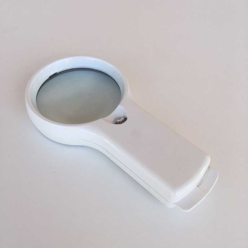 2.75" Inch, 3x Glass Lens, LED Handheld Magnifier