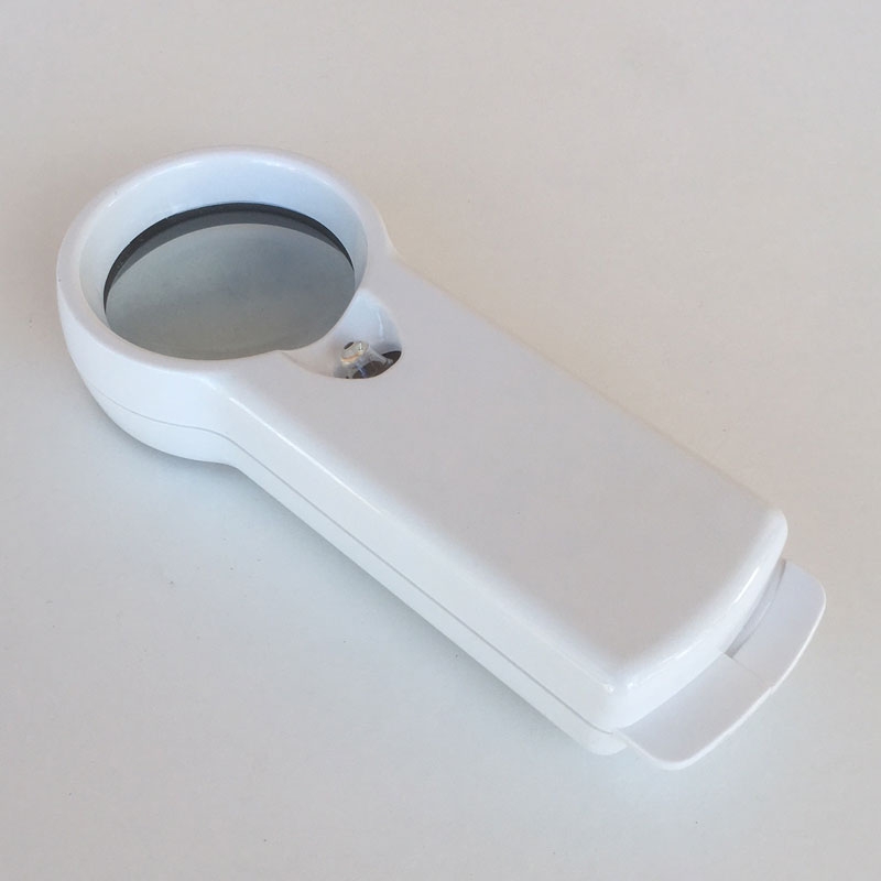 2" Inch, 3.75x Glass Lens, LED Handheld Magnifier