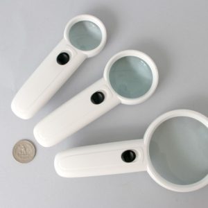 8x Dual LED Glass Lens  Pocket Magnifier, Glass Lens