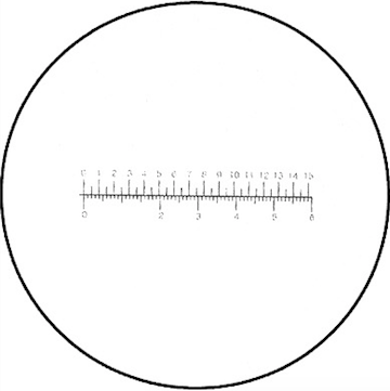 Measuring Magnifier Comparator, 10x,  Linear Reticle Scale For Measuring