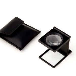 6x Linen Tester with Precision Glass Measuring Reticle Magnifier, 6x 1" Lens