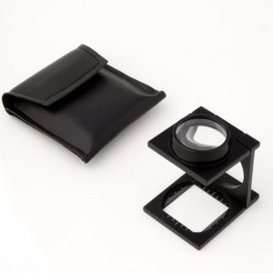 6x Metal Linen Tester, Double Lens, 6x 1" Lens