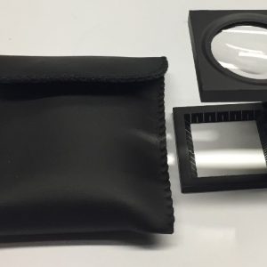 6x Linen Tester Metal, LED Illumination 6x 1" Lens