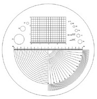 Measuring Magnifier, 8x, Metric Multi Scale Reticle