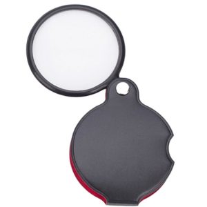 4x, Classic Soft Case Folding Pocket Magnifier with 2.25" Glass Lens