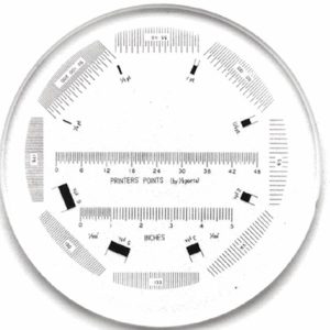 Measuring Magnifier, Printers Type Size Loupe,10x, Point Size Magnifier