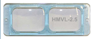 Headband Magnifier Replacement Glass Lens, 2.5x, 8" Working Distance Fits OptiVISOR®